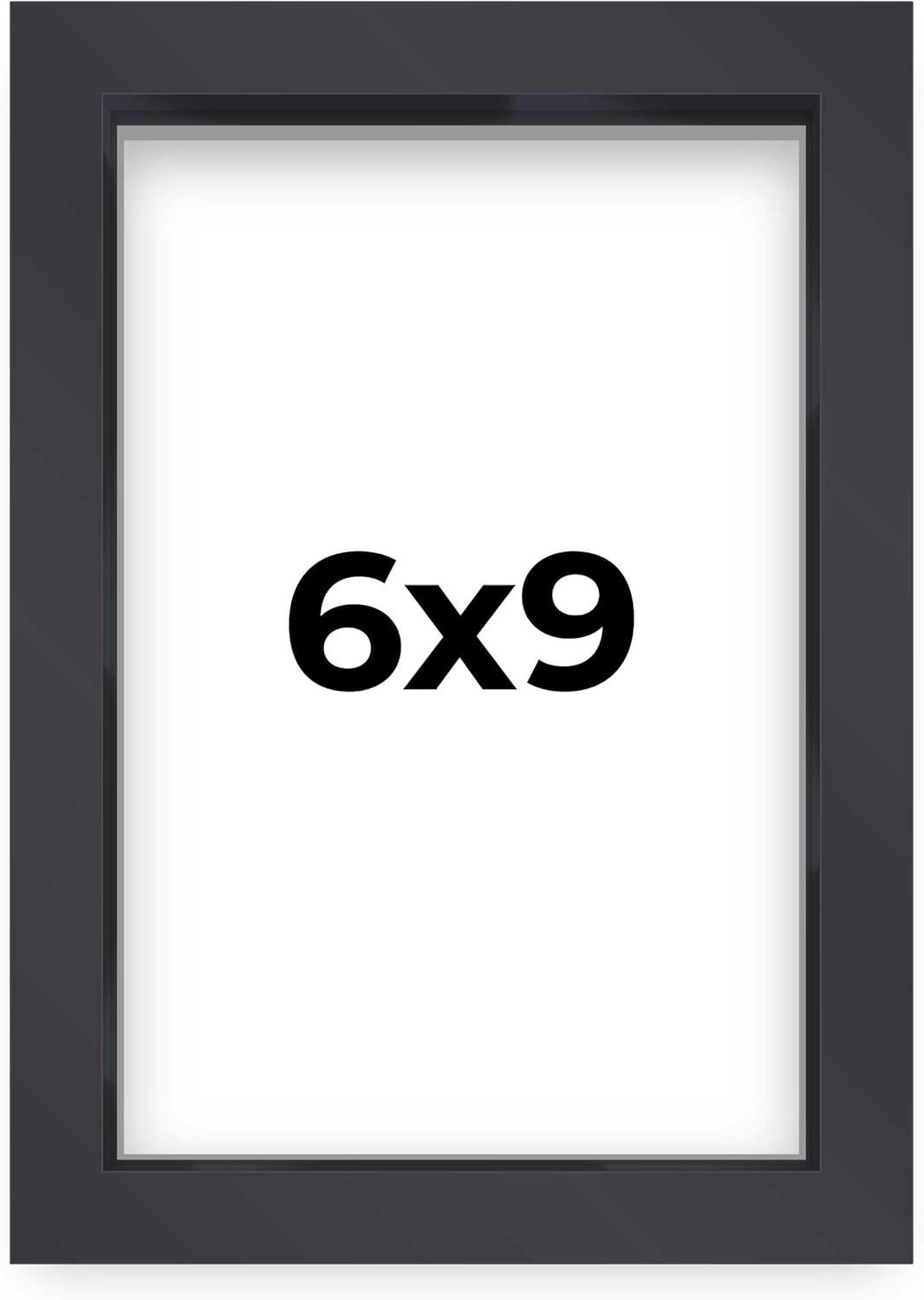 14x14 Shadow Box Black | 3/4" Depth of Usable Space | Solid Wood Pine | Includes UV Resistant Acrylic Plexiglass, Acid-Free Backing & Hanging Hardware | Made to Order in USA - Colors E