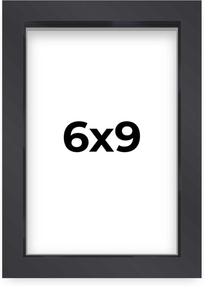 14x14 Shadow Box Black | 3/4" Depth of Usable Space | Solid Wood Pine | Includes UV Resistant Acrylic Plexiglass, Acid-Free Backing & Hanging Hardware | Made to Order in USA - Colors E