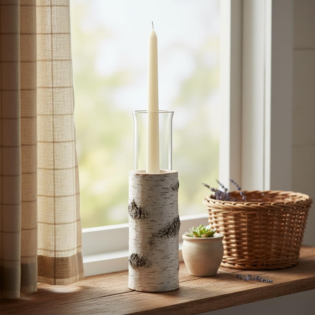 4 Pack White Taper Candles丨Taper Candles 10 Inch Dripless丨Unscented & Smokeless Candlesticks Bulk丨7-8 Hours Long Burning Tall Candles丨Ideal for Christmas Weddings Parties Dinner