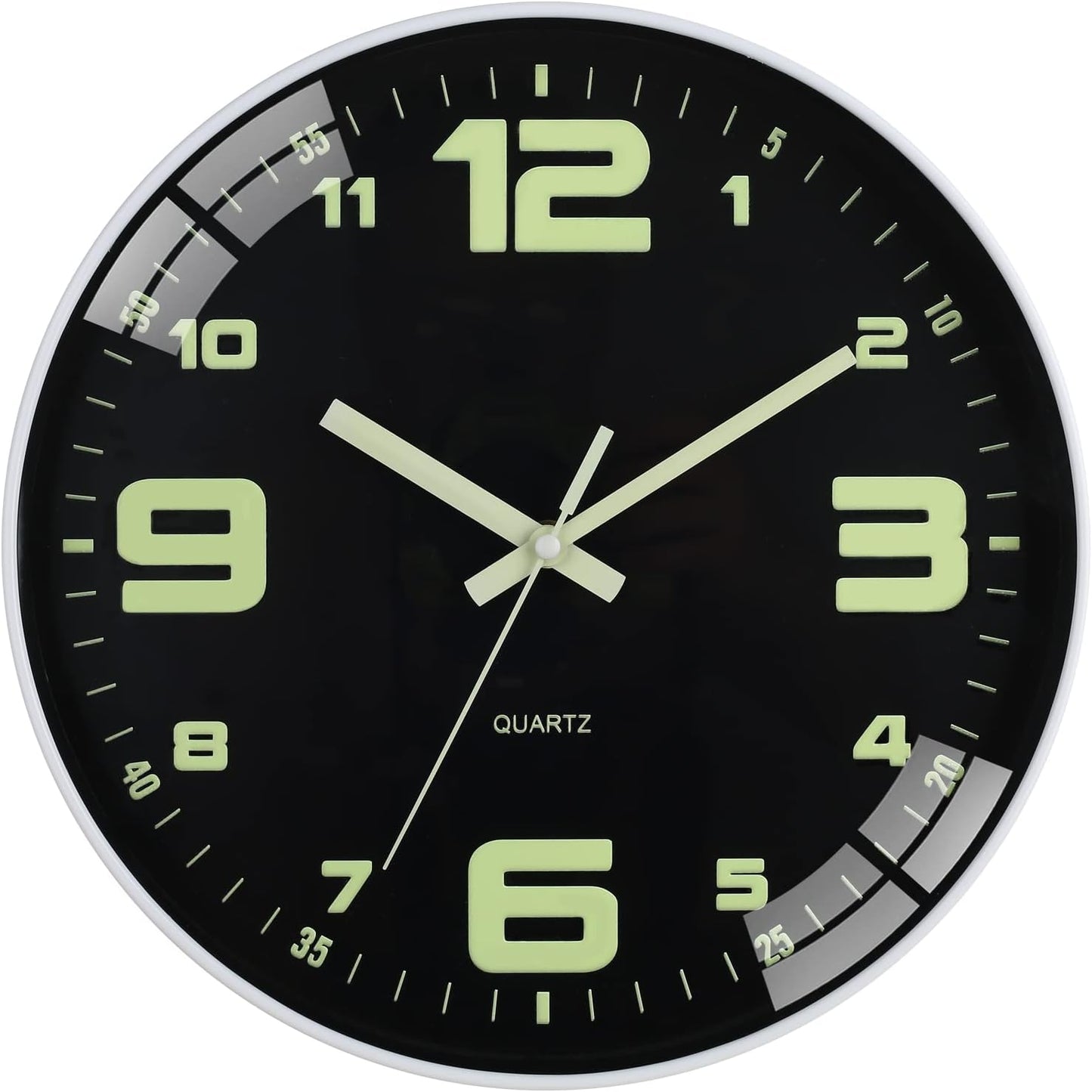 HZDHCLH Wall Clocks Battery Operated,12 inch Silent Non Ticking Modern Wall Clock for Living Room Bedroom Kitchen Office Classroom Decor (Olive Green and Gold)