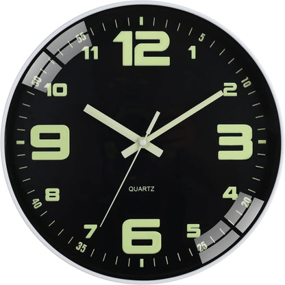 HZDHCLH Wall Clocks Battery Operated,12 inch Silent Non Ticking Modern Wall Clock for Living Room Bedroom Kitchen Office Classroom Decor (Olive Green and Gold)