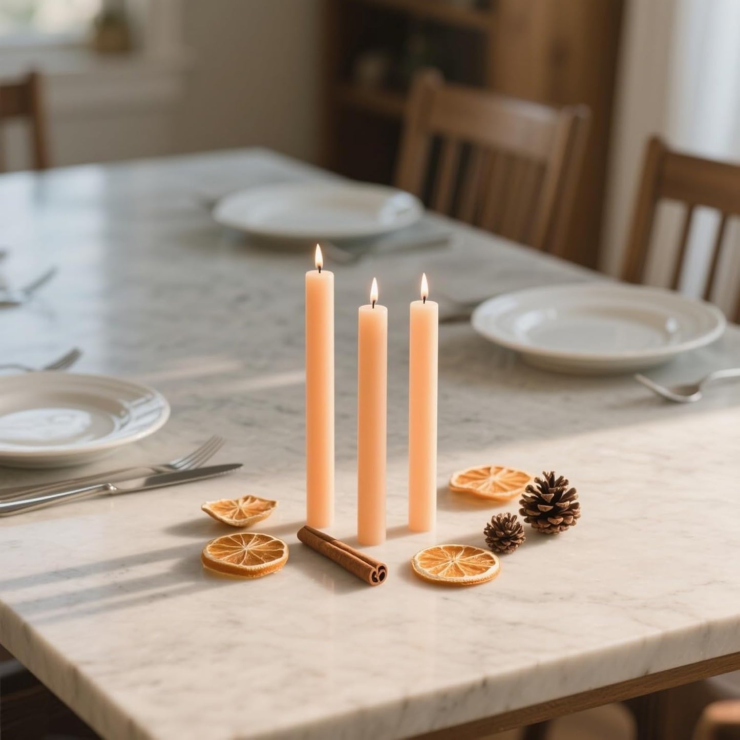 12-Pack Olive Green Taper Candles, 10 Inch Unscented Dripless Candlesticks, Long-Lasting Burn Time of 7-8 Hours, Perfect for Christmas Home Décor Spring and St. Patrick's Day