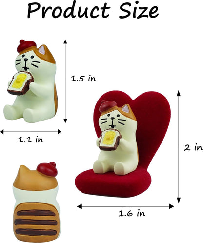 Mevodeata Cute Mini Frog Figurine with Small Sofa Resin Figure for Office Home Decor for Frog Lovers (Rocking Chair)