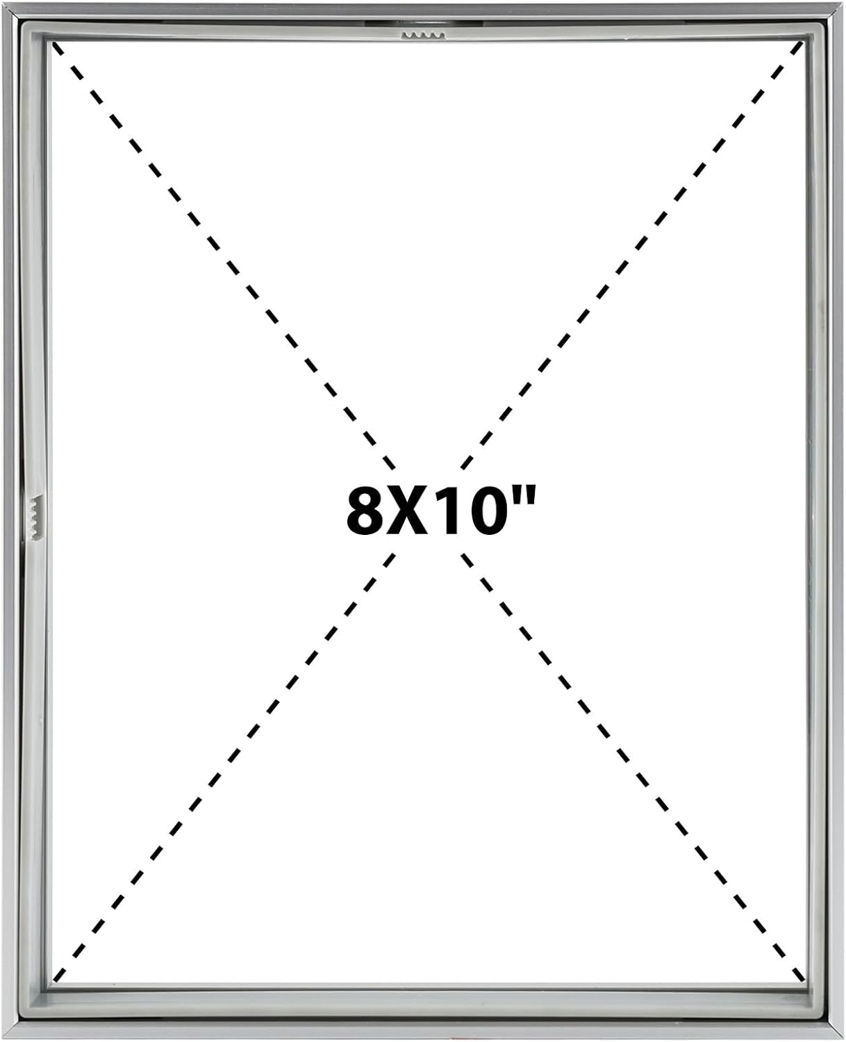 Frametory, Floating Picture Frame 12x16 - Black Aluminum Metal Photo Frame - Real Glass of Front - for Wall Mount Display