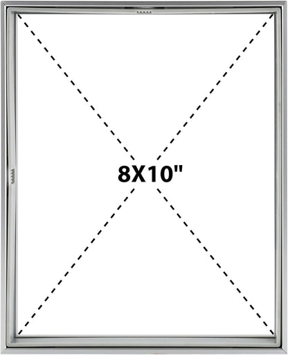Frametory, Floating Picture Frame 12x16 - Black Aluminum Metal Photo Frame - Real Glass of Front - for Wall Mount Display