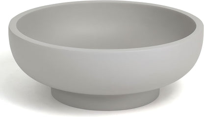 YMXYJM Large Decorative Bowl, Modern Handicraft Resin Bowls for Home Decor, Decorative Fruit Bowl for Kitchen Counter, Stylish Key Bowl for Entry Table, Artificial Stone Resin Beige