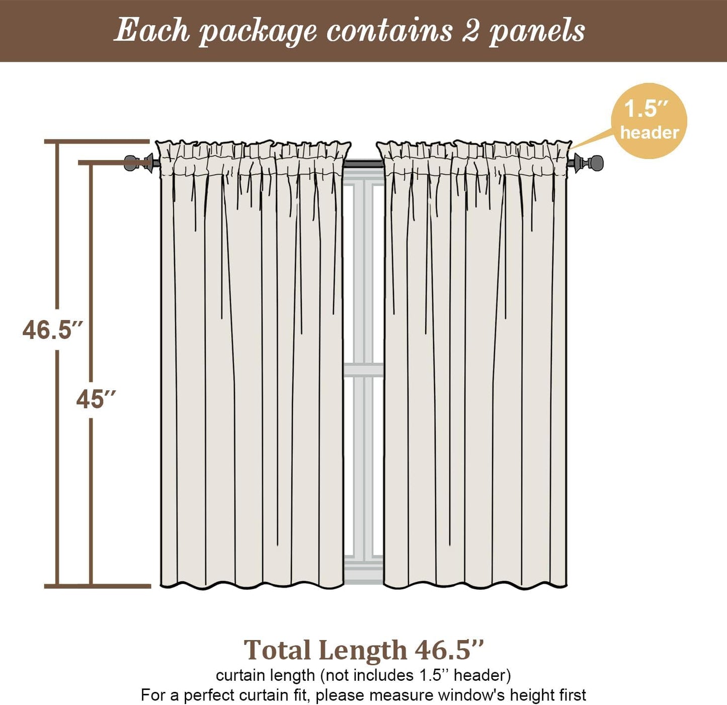 Chyhomenyc Sheer White Valances for Windows 2 Pack, Small Window Curtains for Living Room Bathroom Cafe Laundry Basement, Modern Top Dual Rod Pocket Voile Curtain, 42W x 14L inches, White - Colors C