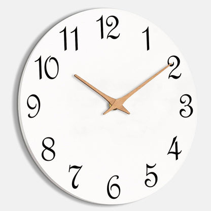 Mosewa Wall Clock 8 Inch Black Battery Operated Silent Non Ticking Simple Minimalist Rose Gold Numbers Decorative for Bedroom Living Room Kitchen Home Bathroom Office