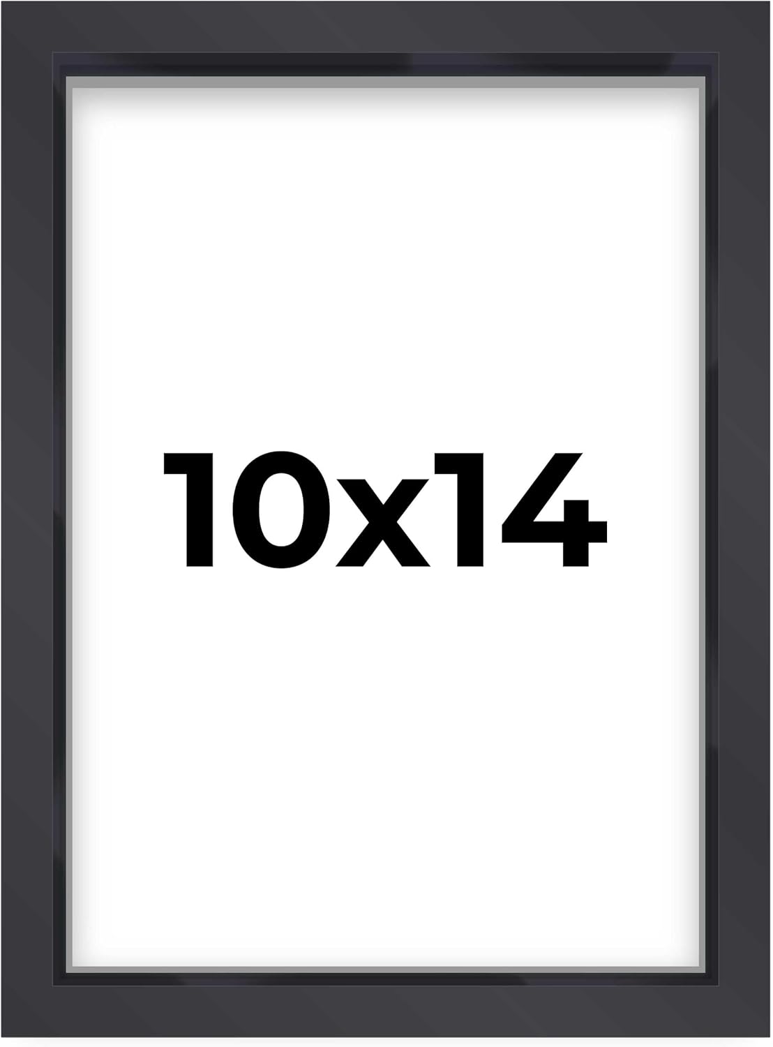 14x14 Shadow Box Black | 3/4" Depth of Usable Space | Solid Wood Pine | Includes UV Resistant Acrylic Plexiglass, Acid-Free Backing & Hanging Hardware | Made to Order in USA - Colors C