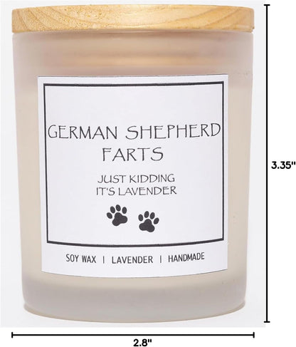 Pug Gifts & Decor, Dog Mom Gifts for Women, Dog Farts Candle, Pet Friendly Lavender Scented Candle