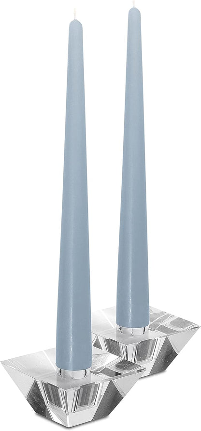 Hyoola Tall Taper Candles - 10 Inch Metallic Gold Unscented Dripless Taper Candles - 8 Hour Burn Time - 4 Pack