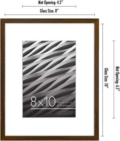 Americanflat 24x36 Poster Frame with Polished Plexiglass - Streamline Collection - Thin Border Picture Frame for Wall Display - Hanging Hardware Included - Black - Colors B