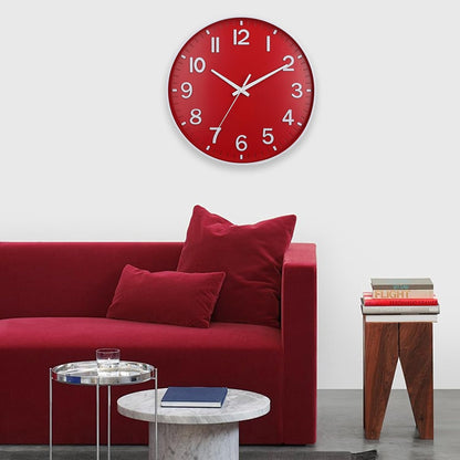 HZDHCLH Wall Clocks Battery Operated,12 inch Silent Non Ticking Modern Wall Clock for Living Room Bedroom Kitchen Office Classroom Decor (Olive Green and Gold)
