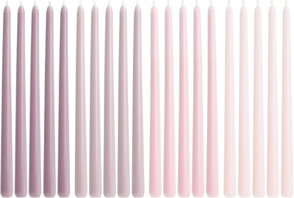 Viyffo Taper Candles, 12 Inch, 12 Pack, Brown – Unscented, Smokeless Design, Up to 8-Hour Burn – Tall Candlesticks for Table Decor, Weddings & Dinners