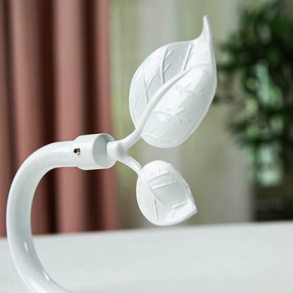 HIKMLK Leaf Shaped Curtain Tieback Holdbacks 2pcs, Handmade Metal Curtain Side Holders for Wall, Curtain Hook Pull Backs for Drapes Window Decoration