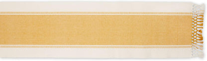 DII Dobby Stripe Woven Table Runner, 13x72-inch, French Blue