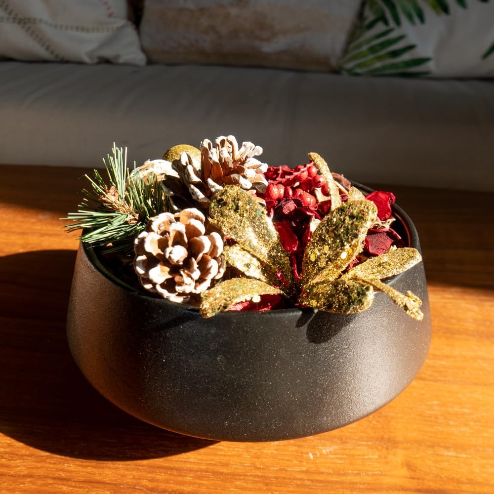 White Potpourri Bags,Pine Scented Potpourri Bowl Filler,Vase Filler,Decorative Dried Flowers, Home Fragrance Popery,Bathroom Decor, Crystal(20 oz)