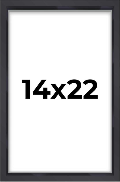 14x14 Shadow Box Black | 3/4" Depth of Usable Space | Solid Wood Pine | Includes UV Resistant Acrylic Plexiglass, Acid-Free Backing & Hanging Hardware | Made to Order in USA - Colors E
