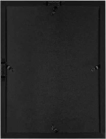 Americanflat 12x16 Shadow Box Frame with Polished Plexiglass - Silhouette Collection - Large Shadow Box Display Case for Tabletop and Wall Display - Black with Soft Felt Back