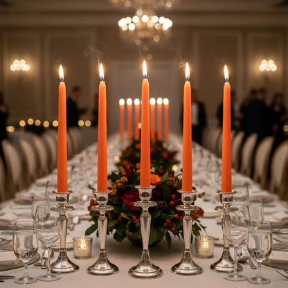 4 Pack White Taper Candles丨Taper Candles 10 Inch Dripless丨Unscented & Smokeless Candlesticks Bulk丨7-8 Hours Long Burning Tall Candles丨Ideal for Christmas Weddings Parties Dinner
