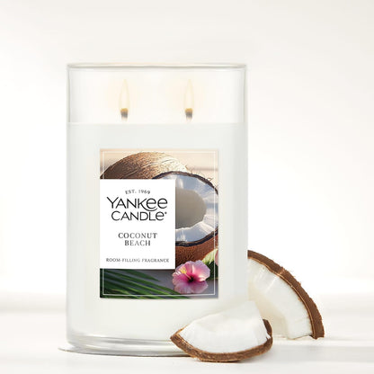 Yankee Candle Large Tumbler Scented Candle with up to 80 Hour Burn Time, Premium Plant Wax Blend for Consistent Burn, 20 oz Tumbler Candle with Room Filling Fragrance, Midsummer's Night