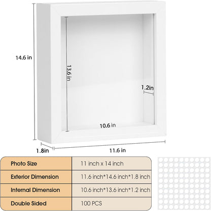 6 Pcs Shadow Box Frame - 5x5 Square Frame Display Case for Sports Memorabilia & Wedding Keepsakes - Wall Mountable Display Box for Medals, Photos, Dried Flowers (Black)