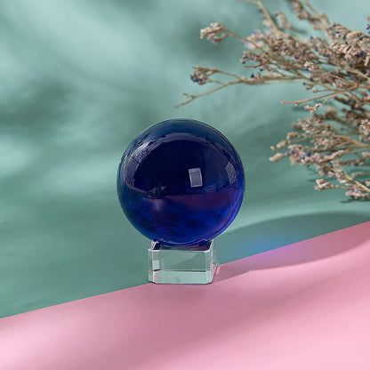 LONGWIN 50mm(2 inch) K9 Photography Solid Crystal Glass Ball Sphere with Free Stand Suncatcher (Clear)