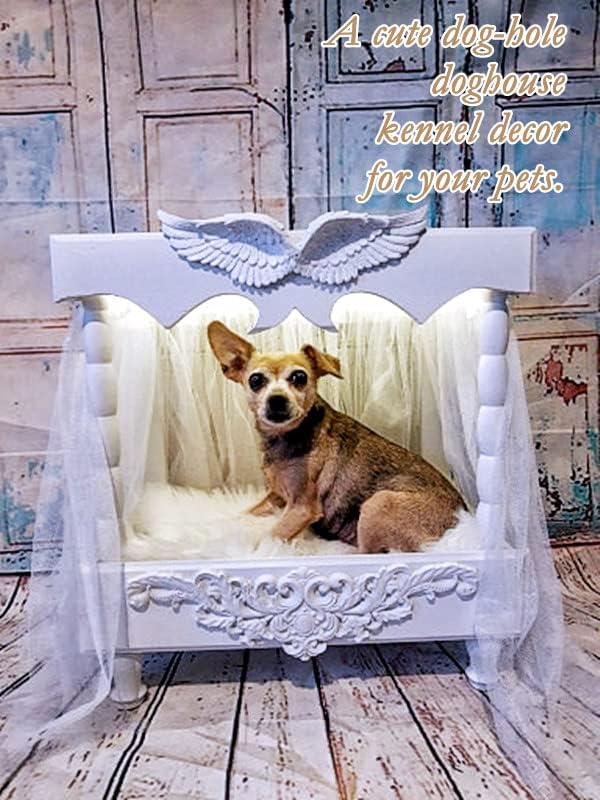 MUXSAM Long Wood Carved Appliques Onlays, 1-Pack Unpainted Decorative Corner Carving Decals Set for Wall Door Cabinet Mirror Closet Wardrobe Dresser Mantel Staircase DIY Project, 30x8cm/11.81"x3.15"