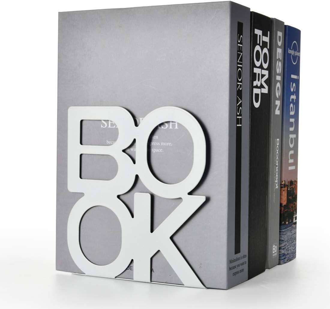 Book Ends,BookEnds Supports for Bookrack Desk,Bookend are Used for Books, Unique Appearance Design,Heavy Duty