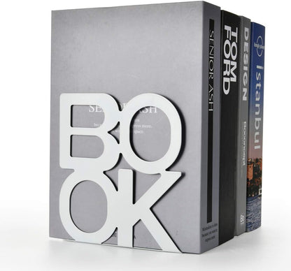 Book Ends,BookEnds Supports for Bookrack Desk,Bookend are Used for Books, Unique Appearance Design,Heavy Duty