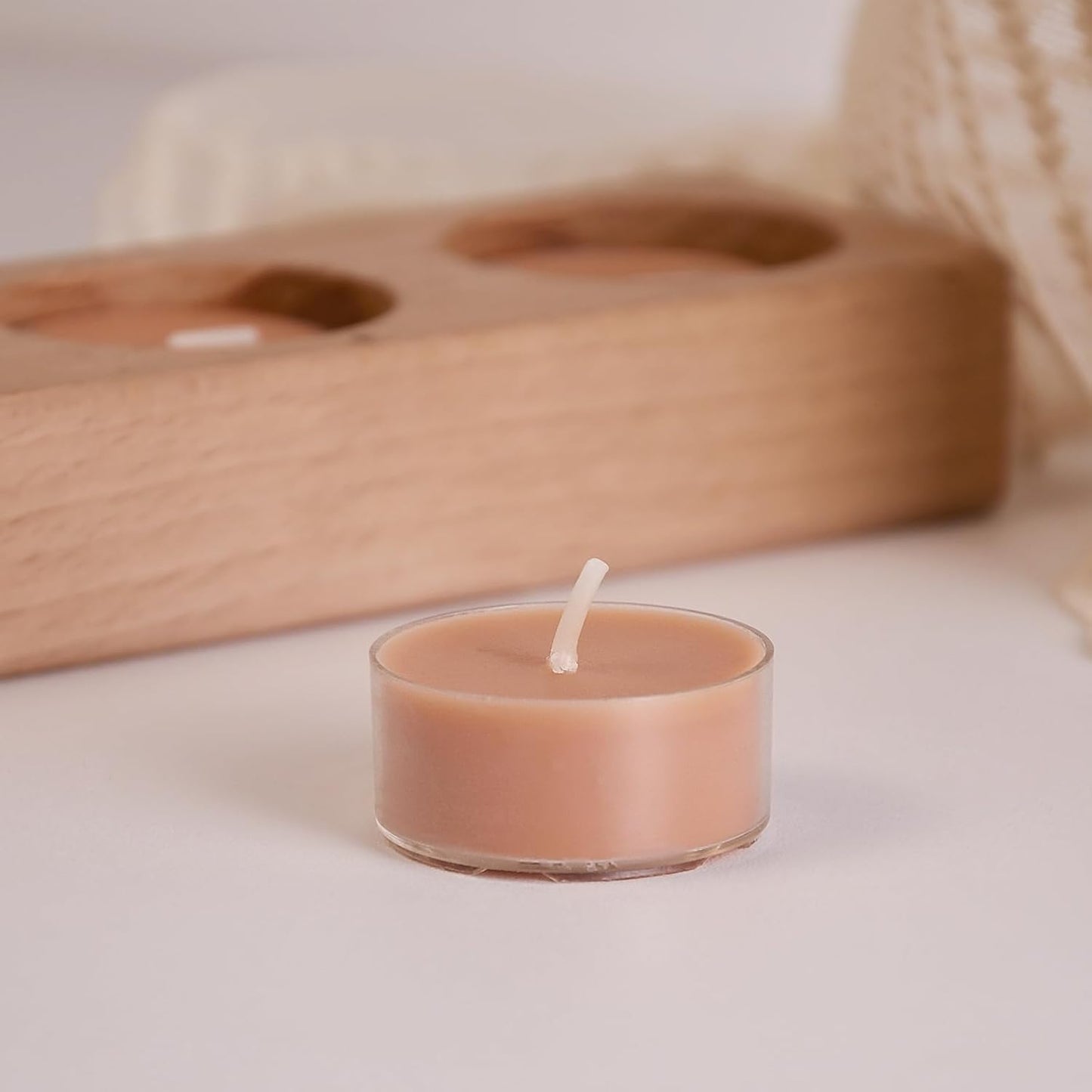 DEYBBY Natural Scented Soy Wax Tealight Candles Bulk, Romantic Rose Aromatherapy Luxury Tea Candle Set of 12-4 Hour Burn Time|Great for Valentine's Day, Birthday