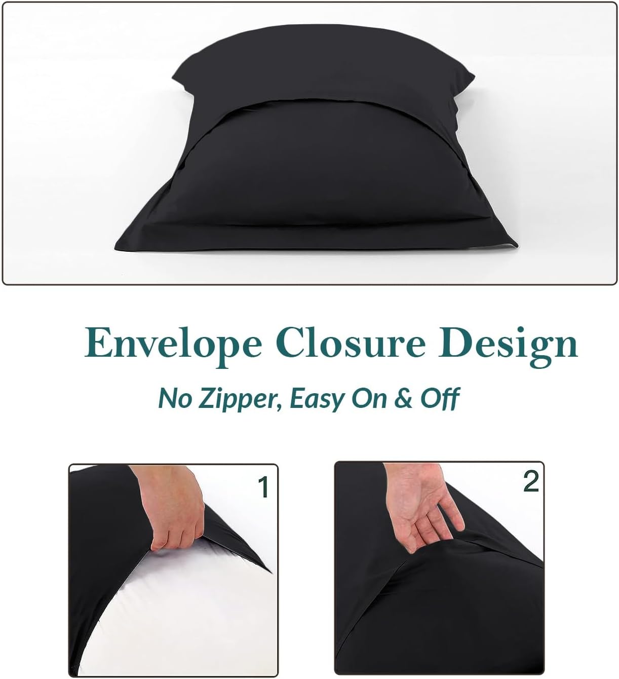 Euro Sham Covers 26x26 Set of 2 White 600 Thread Count 100% Egyptian Cotton Pack of 2 Euro 26x26 Pillow Covers Cushion Cover Cases Soft Skin Friendly European Size Decorative Square Pillow Shams