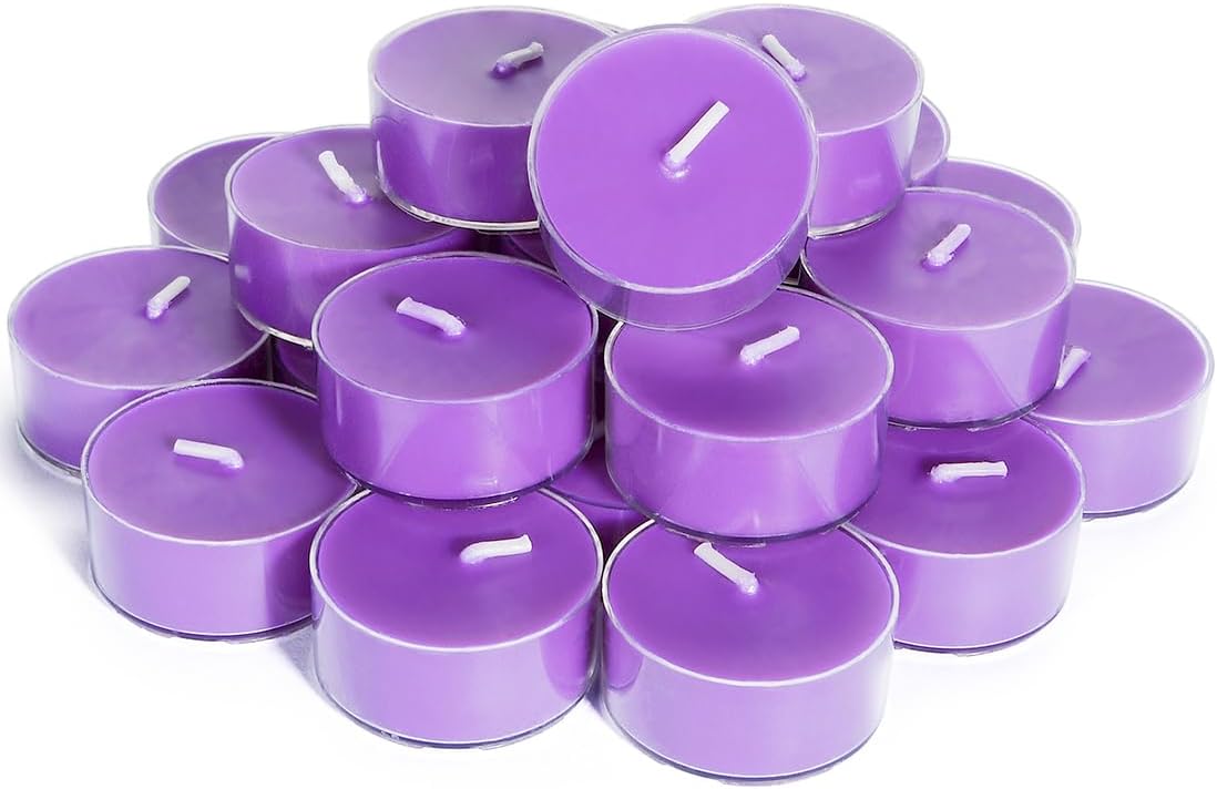 DEYBBY Natural Scented Soy Wax Tealight Candles Bulk, Romantic Rose Aromatherapy Luxury Tea Candle Set of 12-4 Hour Burn Time|Great for Valentine's Day, Birthday