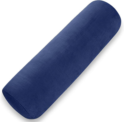 1 MIDDLE ONE Body Pillow for Adults, Bolster Pillow with Removable Velvet Cover, Long Round Cervical Roll Pillow, 47 x 7.87 Inches, Grey