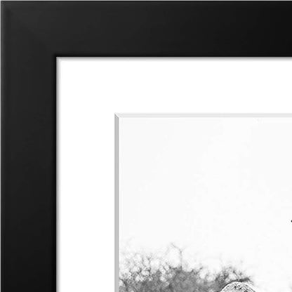 Americanflat 8x10 Picture Frame with Shatter-Resistant Glass - Use as 5x7 Frame with Mat or Display 8x10 Photo Without Mat - Signature Collection - Picture Frames for Tabletop and Wall Display - Black
