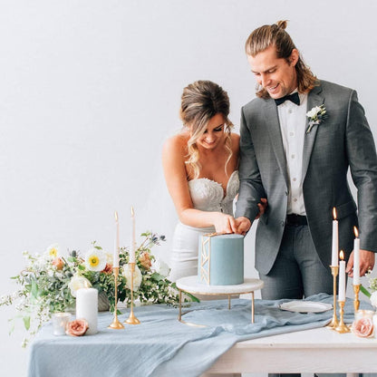 NIKY 10 inch Taper Candles for Christmas, Set of 12 Unscented Dripless Candlesticks - 8 Hours Long Burning for Home Decor, Wedding, Parties and Special Occasions (Ivory)
