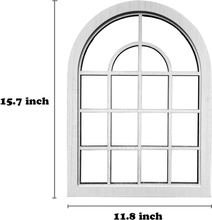 ZEXUIRU 4 Set. Rustic Wall Mirrors for Bedroom Bathroom Living Room Entryway Wood Farmhouse Square Easy to Hang Framed Decorative Accent Hanging Wall-Mounted Mirror Set for Living Room - Black