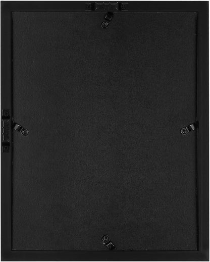 Americanflat 12x16 Shadow Box Frame with Polished Plexiglass - Silhouette Collection - Large Shadow Box Display Case for Tabletop and Wall Display - Black with Soft Felt Back