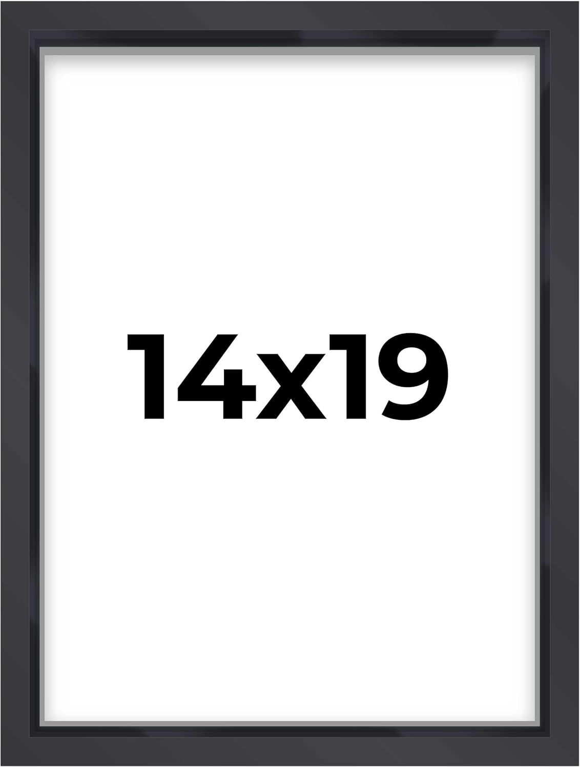 14x14 Shadow Box Black | 3/4" Depth of Usable Space | Solid Wood Pine | Includes UV Resistant Acrylic Plexiglass, Acid-Free Backing & Hanging Hardware | Made to Order in USA - Colors F