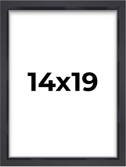 14x14 Shadow Box Black | 3/4" Depth of Usable Space | Solid Wood Pine | Includes UV Resistant Acrylic Plexiglass, Acid-Free Backing & Hanging Hardware | Made to Order in USA - Colors F