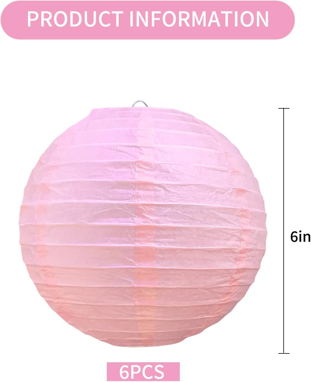 BEISHIDA 10Pcs White Paper Lanterns Decorative Chinese/Japanese Hanging Round Paper Lanterns Lamp for Birthday, Wedding, Christmas, Bridal, Home Decor, Party Decoration(Size of 4”, 6”, 8”, 10”)