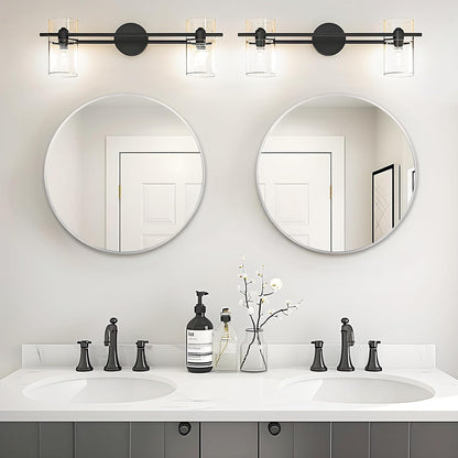 Fabuday Black Circle Mirror for Wall 20 inch - Round Mirrors for Bathroom, Entryway, Living Room, Hallway, Bedroom Decor, Small Matte Framed