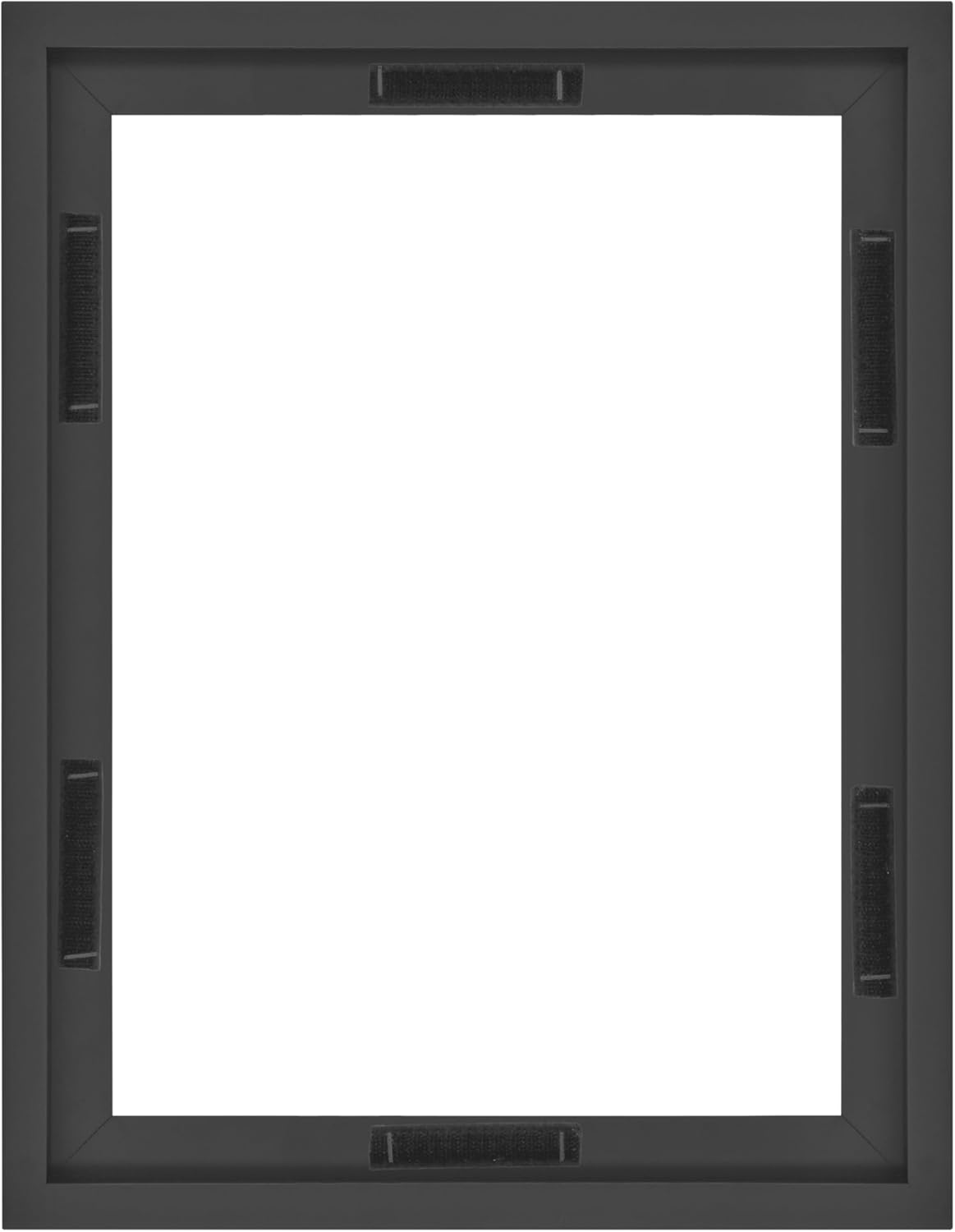 MCS Canvas Float Frames 8x10 Frame, Black Frame for Finished Canvases, Vertical & Horizontal Wall Hanging Frame with Adhesive for Canvas Paintings (1-Pack)