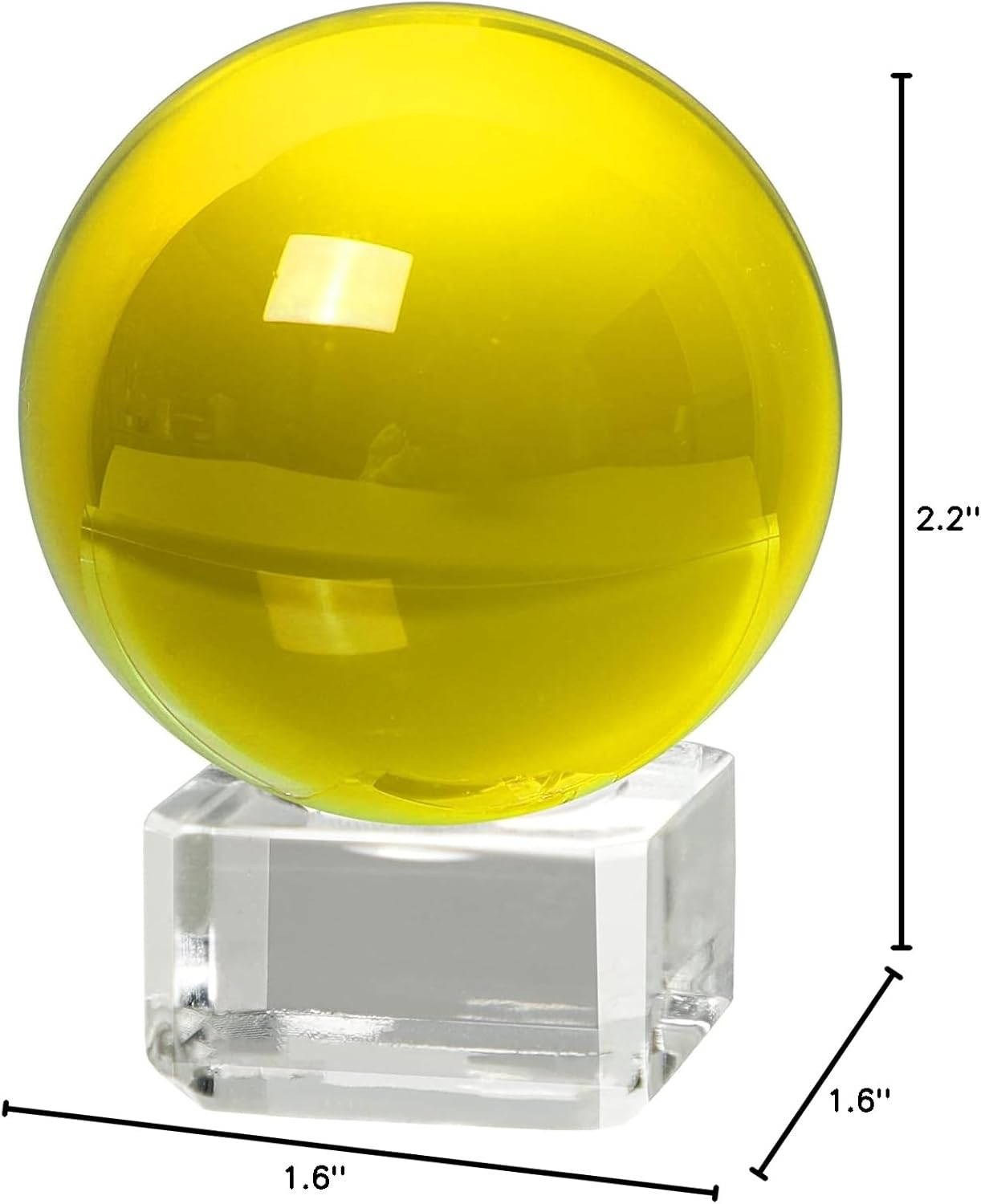 LONGWIN 50mm(2 inch) K9 Photography Solid Crystal Glass Ball Sphere with Free Stand Suncatcher (Clear)