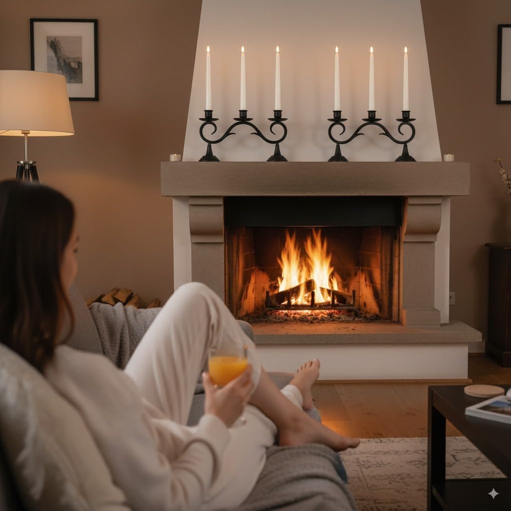 VENTA Set of 3 Warm Ivory Pillar Candles | Real Wax Battery Operated Candles with Flickering Flame | Timeless Year-Round Decor for Weddings, Mantels & Centerpieces