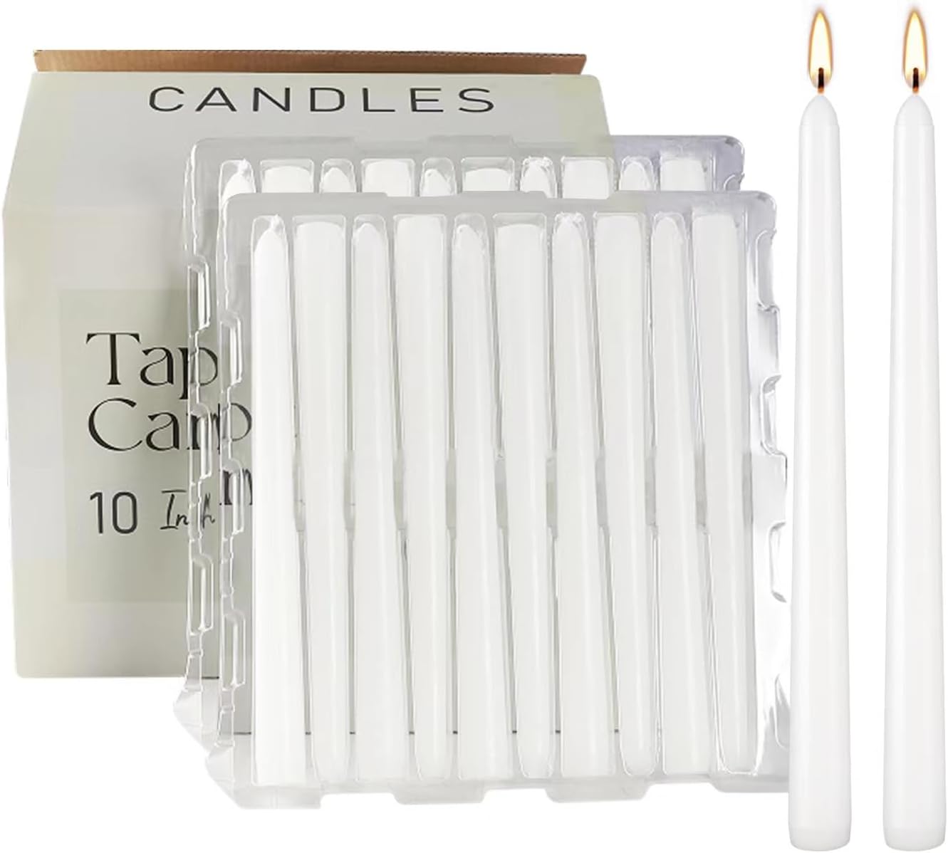 YOROXRG 40 Pack Spell Chime Candles-4 Inch Multi-Colored Taper Candles Sticks-for Home Decor Kitchen Decor Wedding Decoration-10 Colours