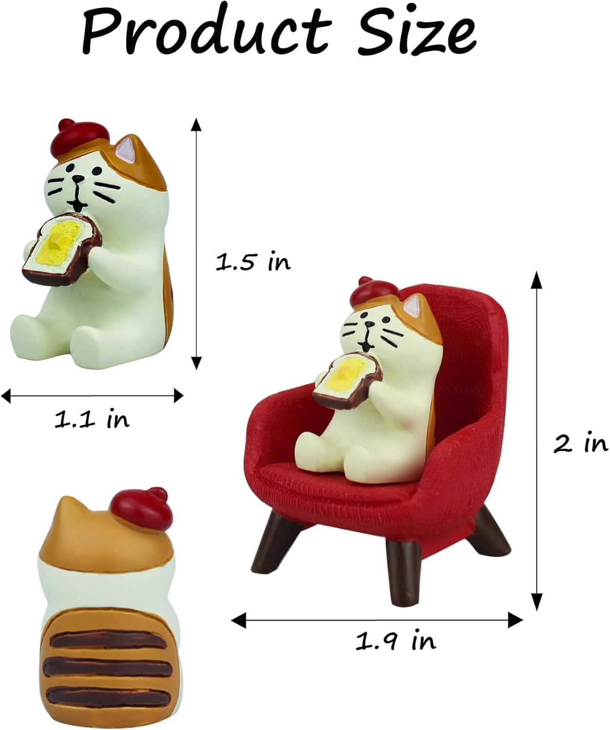 Mevodeata Cute Mini Frog Figurine with Small Sofa Resin Figure for Office Home Decor for Frog Lovers (Rocking Chair)