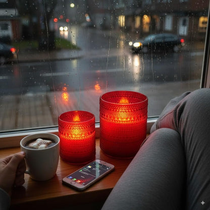 VENTA Set of 3 Warm Ivory Pillar Candles | Real Wax Battery Operated Candles with Flickering Flame | Timeless Year-Round Decor for Weddings, Mantels & Centerpieces
