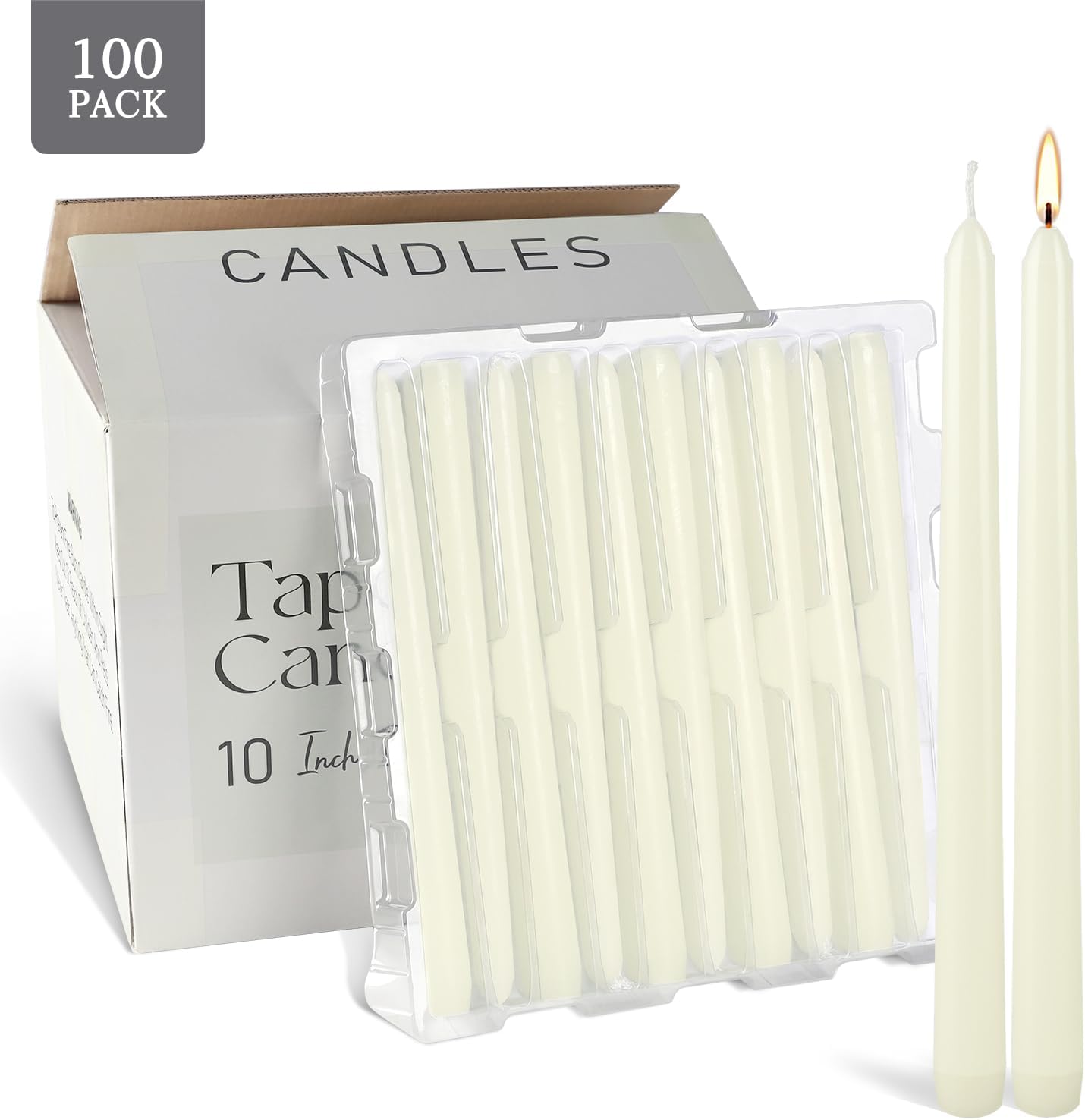 YOROXRG 40 Pack Spell Chime Candles-4 Inch Multi-Colored Taper Candles Sticks-for Home Decor Kitchen Decor Wedding Decoration-10 Colours