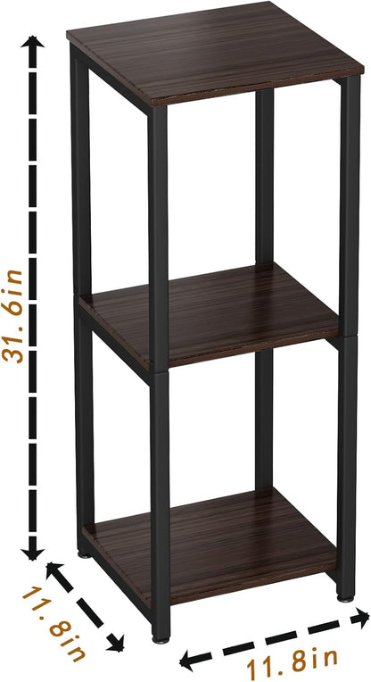 Plant Stand Indoor Corner Tall 2 Tier Metal Modern Flower Storage Plant Shelf Holder for Living Room Balcony Garden,Black (2 Tier-Black Round)